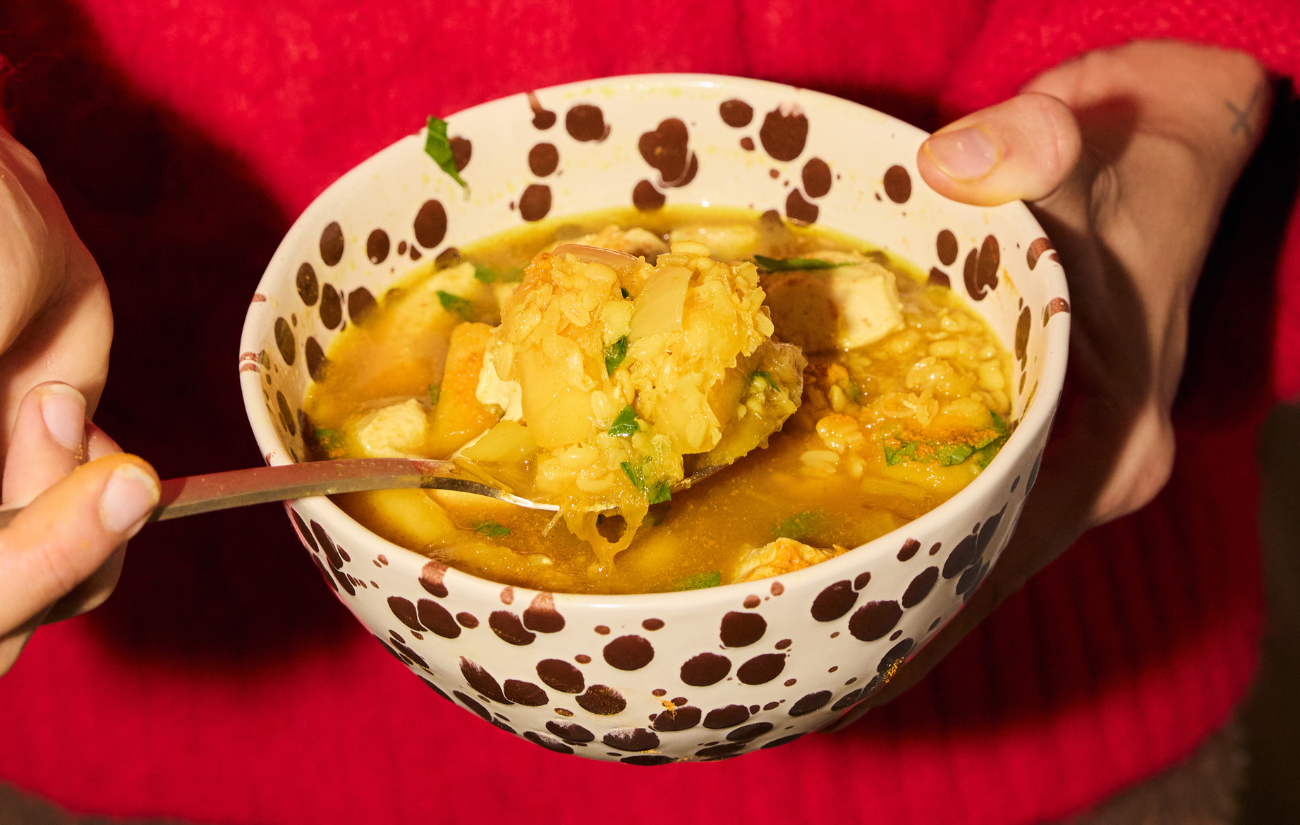 Pumpkin, Mung Bean & Chicken Healing Stew