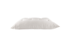 A white Wool Contour Sleep Pillow by Shepherd's Dream, featuring a soft and plush appearance. Slightly indented in the center for optimal neck support, it rests gracefully on a plain white background.